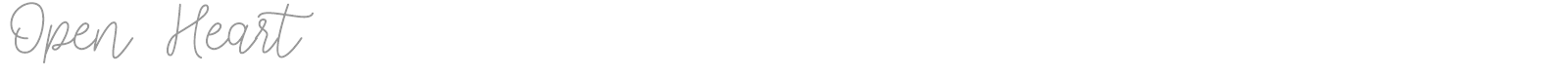 Open Heart font preview